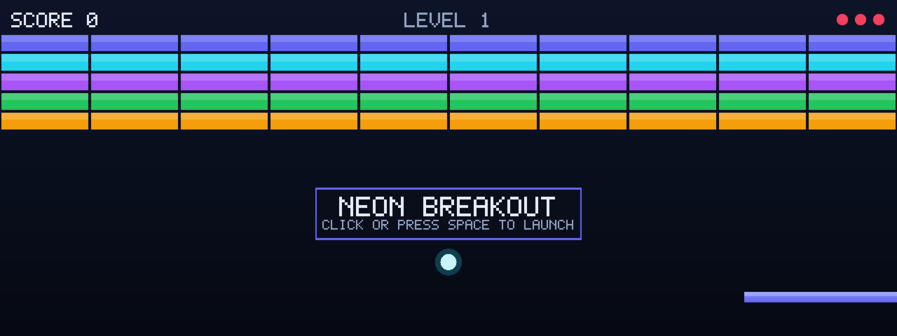 Neon Breakout artwork